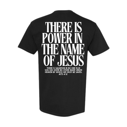 Jesus Saves Heavyweight Graphic Tee | Deep Black